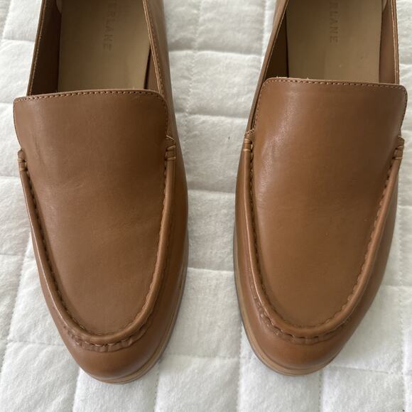 EVERLANE Womens Shoe 10 Modern Loafer Leather Camel Classic Preppy Professional - Picture 3 of 15